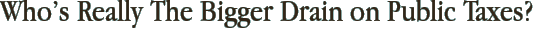 Who’s Really The Bigger Drain on Public Taxes?